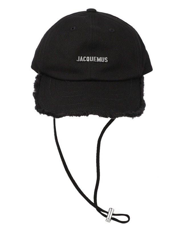 자크뮈스 [명품] 자크뮈스 프린지 베이스볼 캡 ACU00452 AW00092 990 BLACK 착용컷