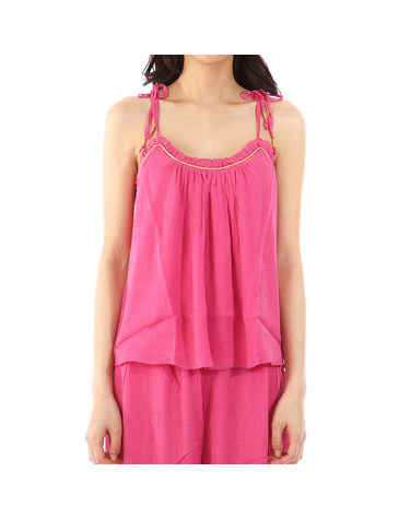 [명품] 루이스미샤 LEGRA 민소매 탑 WRIS23B0403 FUSHIA