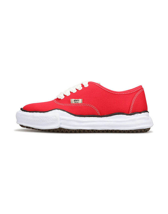 미하라 야스히로 [명품] 미하라야스히로 베이커 OG솔 캔버스 스니커즈 A02FW704 RED 핑크 착용컷