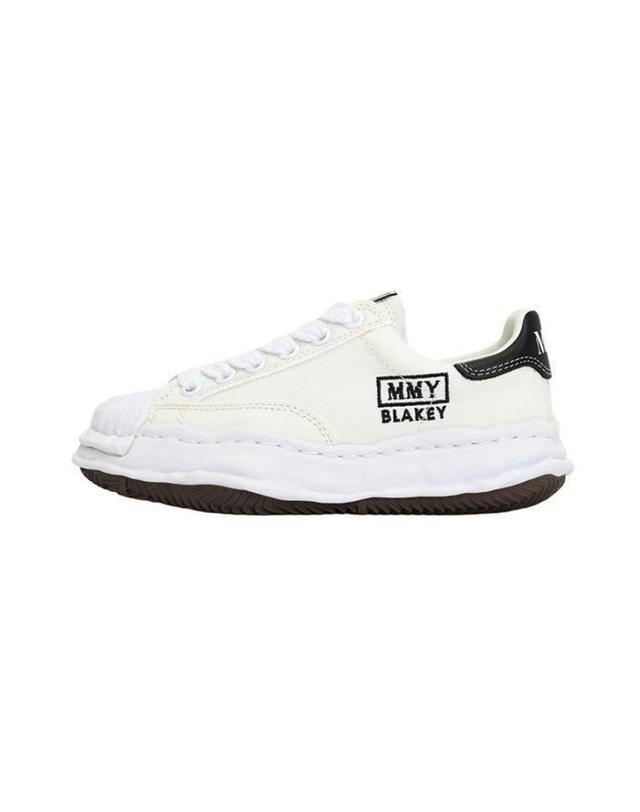 미하라 야스히로 [명품] 미하라야스히로 블레이키 캔버스 로우탑 스니커즈 A08FW735 WHITE 아이보리 착용컷