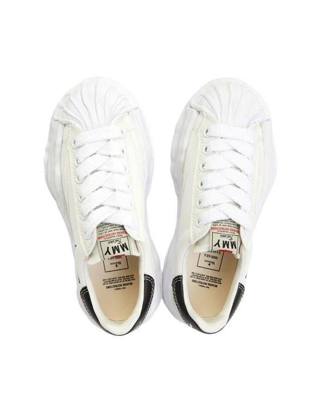 미하라 야스히로 [명품] 미하라야스히로 블레이키 캔버스 로우탑 스니커즈 A08FW735 WHITE 아이보리 착용컷