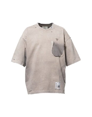 [명품] 26SS 미하라야스히로 로고 자수 남성 반팔 티셔츠 J16TS802 BEIGE