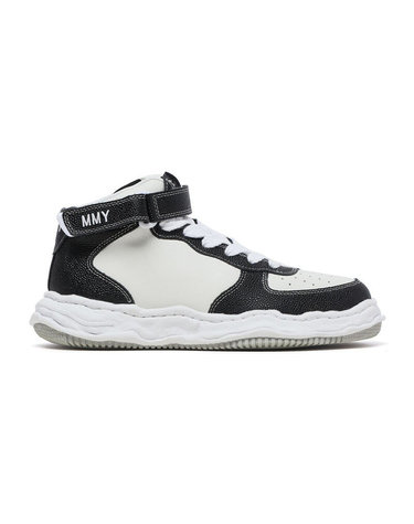[명품] 미하라야스히로 웨인 레더 하이탑 스니커즈 A11FW711 BLACK WHITE