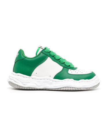 [명품] 25SS 미하라야스히로 웨인 레더 스니커즈 A08FW706 GRN WHT