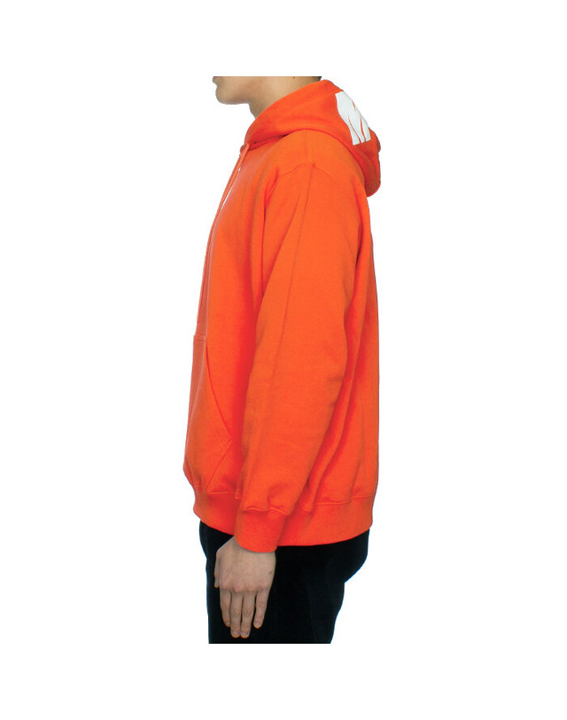 엠에스지엠 [명품] MSGM 남성 모자 로고 프린팅 오버 후드 티셔츠 2841MDM68 핑크 착용컷
