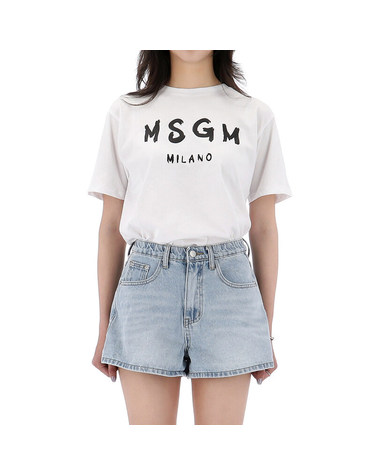 [명품] 26SS MSGM 로고 반팔 티셔츠 성인 S6MSJUTH001 001 AK