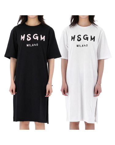 [명품] 26SS MSGM 로고 코튼 반팔 원피스 성인 3종 S6MSJGDR068 AK