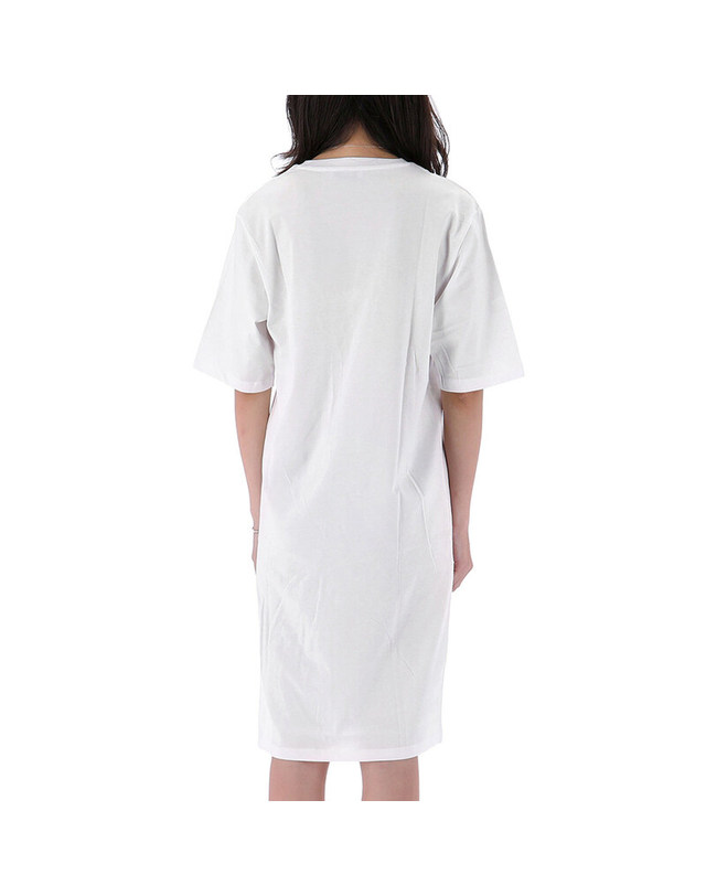 엠에스지엠 [명품] 26SS MSGM 로고 코튼 반팔 원피스 성인 S6MSJGDR068 001 AK 밝은 그레이 착용컷