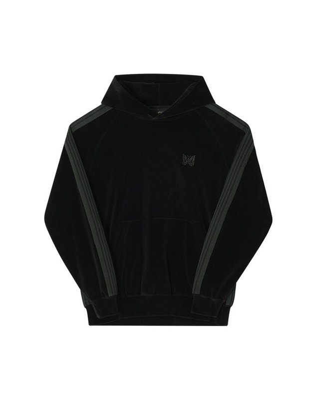 니들스 [명품] 니들스 PU279 C Black 남성 후드티 BLACK 착용컷