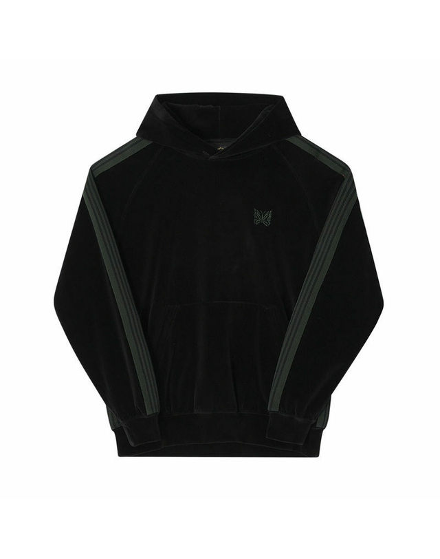 니들스 [명품] 니들스 PU279 C Black 남성 후드티 BLACK 착용컷