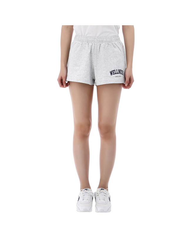 스포티앤리치 [명품] 25SS 스포티앤리치 웰니스 아이비 디스코 반바지 SH037514001GY03 밝은 그레이 착용컷
