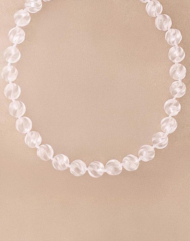 컨템포러리젠더 Natural Crystal Necklace 네추럴 크리스털 네크리스 착용컷