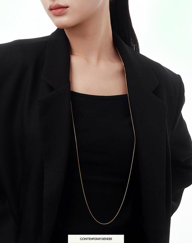 컨템포러리젠더 Layered Snake Necklace 레이어드 스네이크 네크리스 착용컷