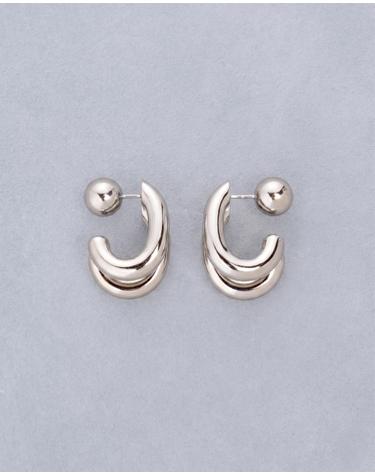 [컨젠] Essential Dual Hoop Earrings 에센셜 듀얼 후프 이어링