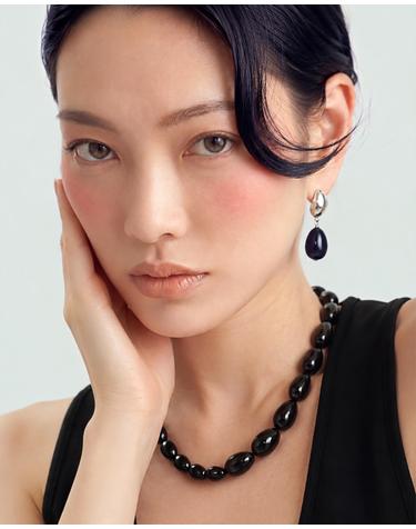 [컨젠] Pebble Fluid Drop Earrings 페블 플루이드 드롭 이어링