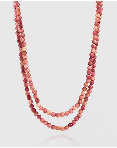 [컨젠] Ethereal Rose Strand Necklace 에테리얼 로즈 스트랜드 네크리스