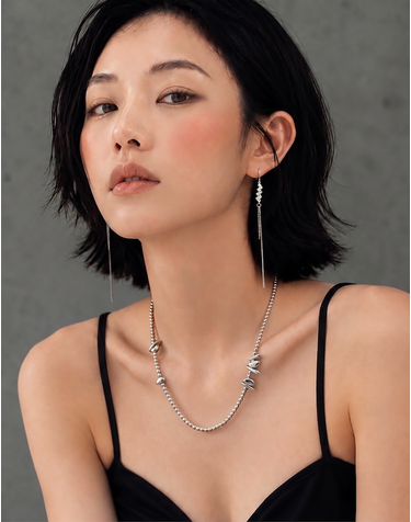 [컨젠] Raw Sculpt Chain Necklace 로 스컬프트 체인 네크리스