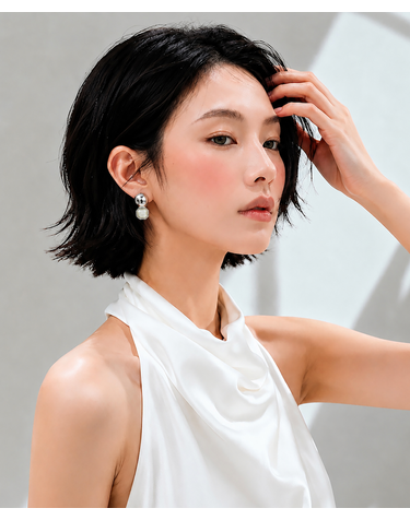 [컨젠] Sphere Shell Drop Earrings 스피어 쉘 드롭 이어링