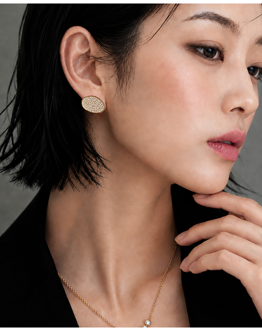 [컨젠] Ovalis Pave Earrings 오발리스 파베 이어링
