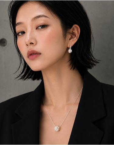 [컨젠] Stella Pearl Orb Necklace 스텔라 펄 오브 네크리스
