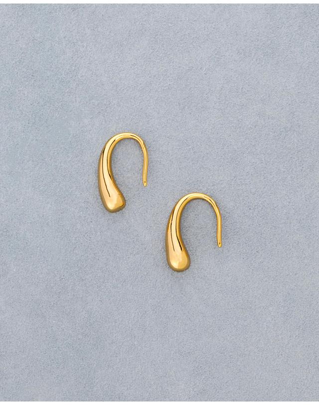 컨템포러리젠더 [컨젠] Dewdrop Fluid Earrings 듀드롭 플루이드 이어링 골드 착용컷