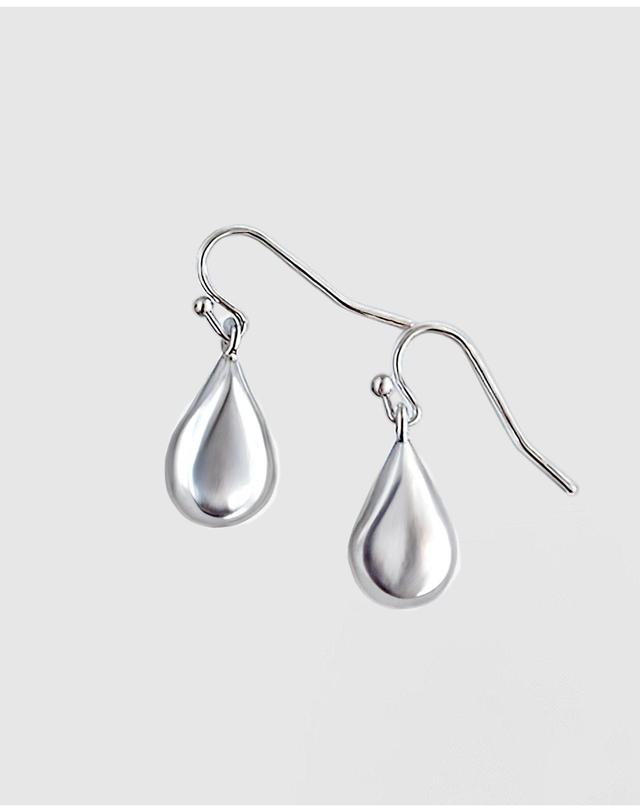 컨템포러리젠더 [컨젠] Sleek Lace Drop Earrings 슬릭 레이스 드롭 이어링 실버 착용컷