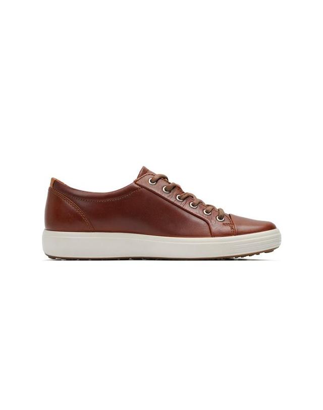 에코 에코 남성 SOFT 7 M 스니커즈 COGNAC/BROWN 브라운 착용컷