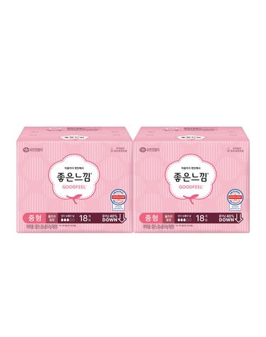 좋은느낌 오리지널 울트라슬림 중형 18매 x 2팩