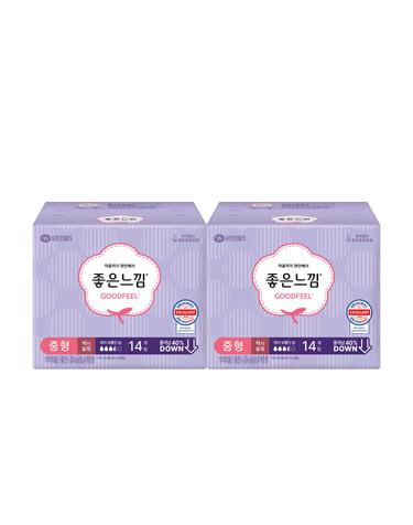 좋은느낌 오리지널 맥시슬림 중형 14매 x 2팩