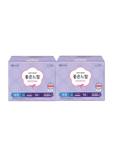 좋은느낌 오리지널 맥시슬림 대형 14매 x 2팩