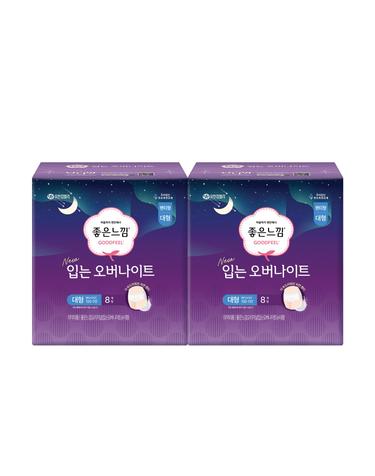 좋은느낌 오리지널 입는 오버나이트 대형 8매 x 2팩