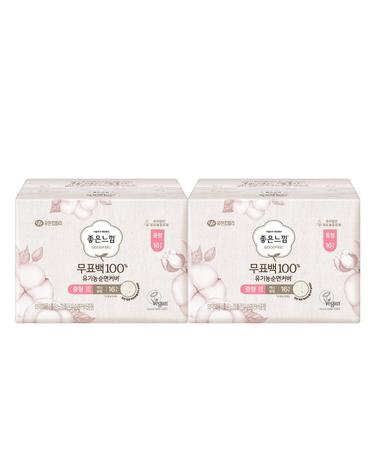 좋은느낌 무표백 유기농순면 중형 16매 x 2팩