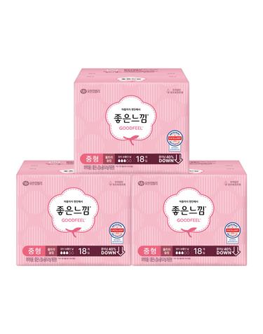 좋은느낌 오리지널 울트라슬림 중형 18매 x 3팩