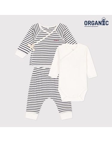 [보리보리]  오가닉 스트라이프 3PC 세트 NTY41NS12F_DN