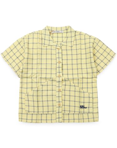 보보쇼즈 키즈 스파이시 윈도우 팬 반팔 셔츠(옐로우) B126AC036 721
