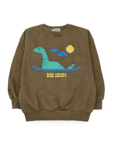 보보쇼즈 키즈 레이크 몬스터 맨투맨(브라운) B226AC034 201