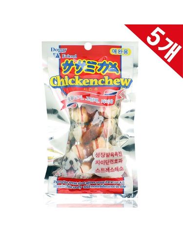 도기프랜드 치킨딩고껌 5P 5개묶음