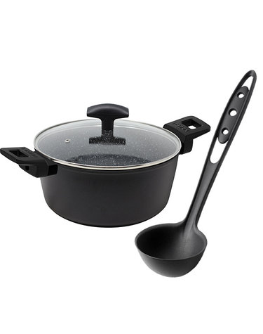 [페드리니] 인덕션 7중 양수 냄비 24cm 5L + 국자 2종 세트 (PDR-1577-860)