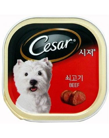 시저캔 쇠고기 24개1박스 쇠고기 강아지캔 통조림