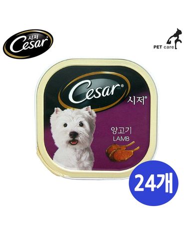 시저캔 강아지 양고기 24개 1박스 통조림