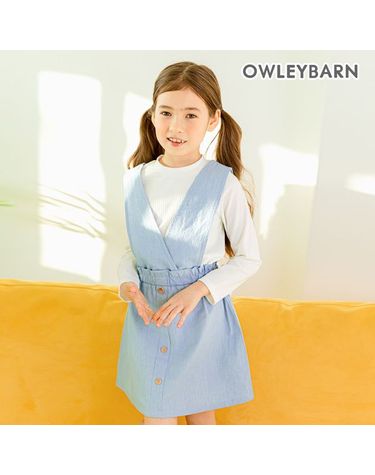 [보리보리] 데님점프스커트블루