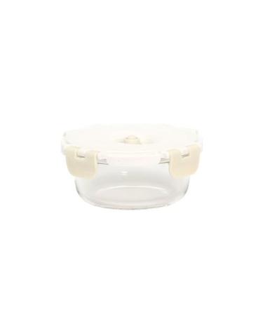 [아르딘] 제로락 진공 유리 밀폐용기 원형 400ml