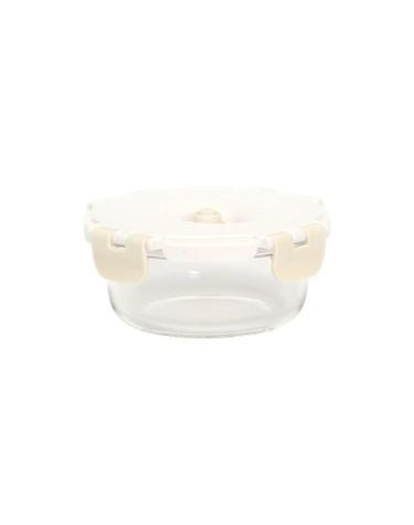 [아르딘] 제로락 진공 유리 밀폐용기 원형 650ml