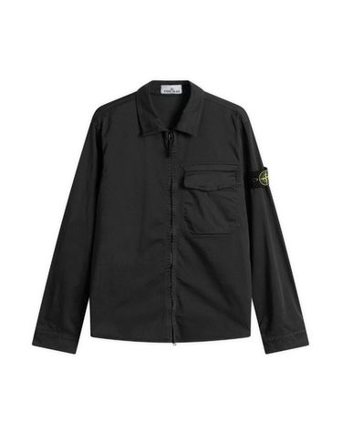 26SS 스톤아일랜드 남성 코튼 오버 셔츠 바람막이 블랙 L1S15 1200015 S0012 V0029
