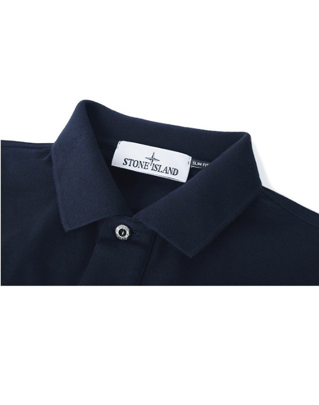 스톤아일랜드 스톤아일랜드 반팔 티셔츠 카라티 pk티 네이비 K1S15 22002SC S0017 V0020 착용컷