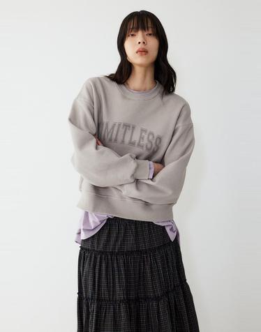 [STUDIO TOMBOY] 피그먼트 레터링 맨투맨_라이트 그레이 91F5422783
