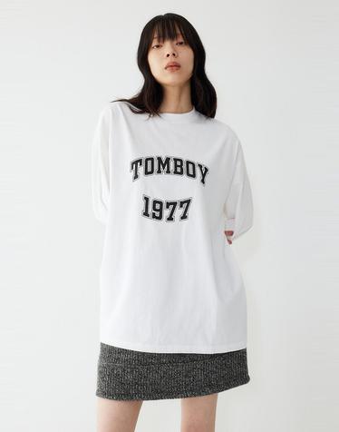 [STUDIO TOMBOY] 톰보이 1977 오버핏 티셔츠_오프화이트 91F5422772