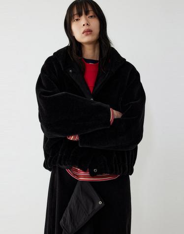 [STUDIO TOMBOY] 신세틱 스웨이드 리버시블 후디 점퍼_블랙 9105461120