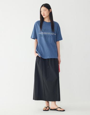 [STUDIO TOMBOY] 더블 밴딩 스커트_블랙 9106232091