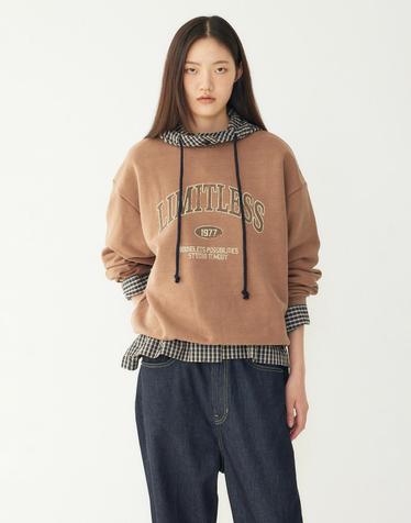 [STUDIO TOMBOY] 빈티지 크랙 프린트 맨투맨_브라운 9176422986